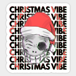 Christmas Skull Vibe Sticker